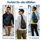 🎒 50 % RABATT! Flera fickor, praktisk för utomhus – Slingväska för män ✨