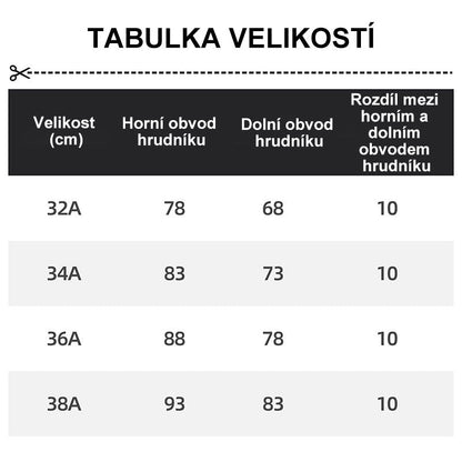 Dámská módní zavinovací podprsenka s předním knoflíkem (s ramínky)