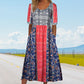 2025 Γυναικείο κομψό φόρεμα με boho print