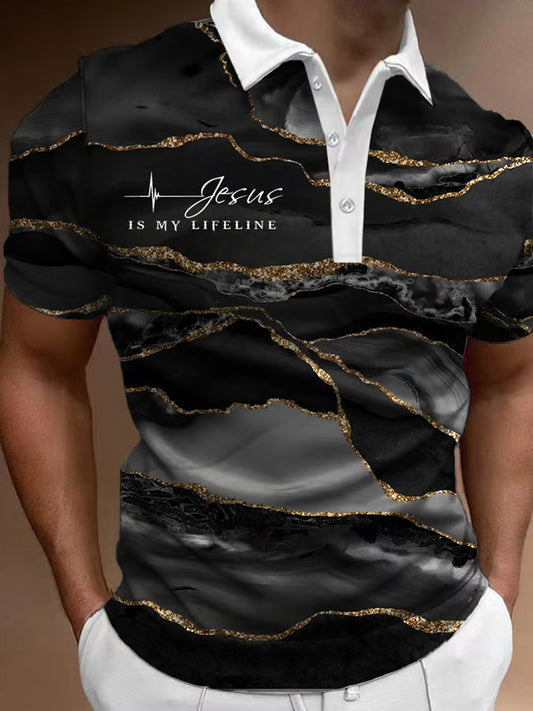Ανδρική πίστη Waffle Polo πουκάμιση