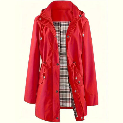 Μινιμαλιστικό αδιάβροχο αντιανεμικό με κουκούλα