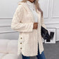 🧸50 % rabatt✨Varm damjacka med huva och rutmönster