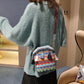 Βοημική κεντητή crossbody τσάντα με κρόσσια – μοναδική & κομψή