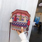 Βοημική κεντητή crossbody τσάντα με κρόσσια – μοναδική & κομψή