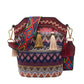 Βοημική κεντητή crossbody τσάντα με κρόσσια – μοναδική & κομψή