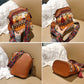 Βοημική κεντητή crossbody τσάντα με κρόσσια – μοναδική & κομψή