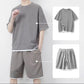 Men's Waffle Knit T-Shirt & Shorts Set