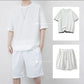 Men's Waffle Knit T-Shirt & Shorts Set