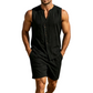 Men's Lightweight Breathable Summer Lounge Set Sleeveless Vest Shorts