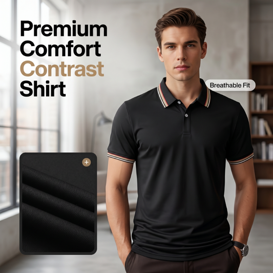 👕 Ανδρικό POLO υψηλής μόδας με γιακά και γρήγορη ξήρανση