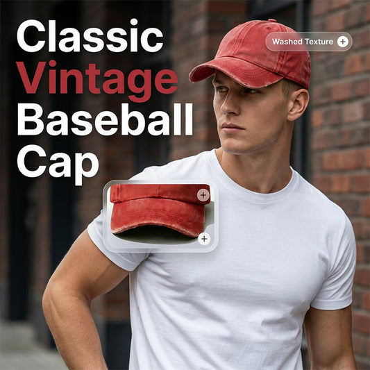 🧢 Καπέλο μπέιζμπολ vintage για άνδρες και γυναίκες【Με εικονίδιο «IDGAF»】