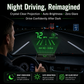 🚗 50% RABATT NU! Head-Up Display (HUD) med GPS – exakt hastighet i km/h– digital hastighetsmätare, kompass & överhastighetslarm – plug & play för alla fordon 📊✨