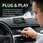 🚗 50% RABATT NU! Head-Up Display (HUD) med GPS – exakt hastighet i km/h– digital hastighetsmätare, kompass & överhastighetslarm – plug & play för alla fordon 📊✨