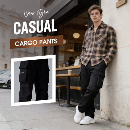 👖 Άνετο ανδρικό παντελόνι τύπου cargo – Με πολλές τσέπες και εφαρμοστή γραμμή