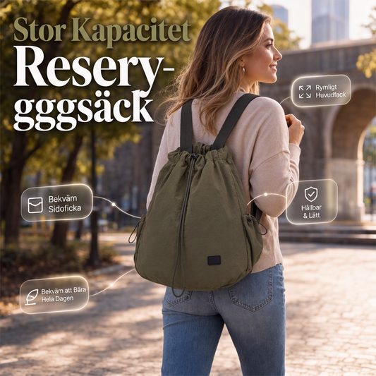 🎒 Damremsäck med dragsko och stor kapacitet