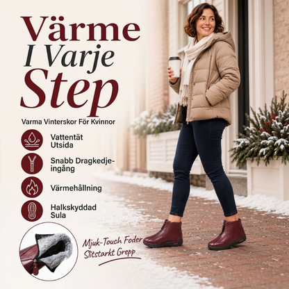 👢Varm fodring, vinterskydd – Varma vinterkängor med halkskydd för kvinnor ✨