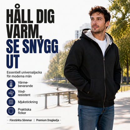💥Mycket efterfrågad just nu! Bara några få kvar!💥 Varm vinterjacka för herrar med huva