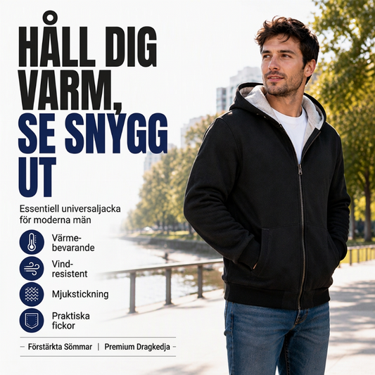 💥Mycket efterfrågad just nu! Bara några få kvar!💥 Varm vinterjacka för herrar med huva