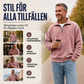 🧶En ledig långärmad herrtröja i mjukt material och med snygg design, perfekt för vardagsbruk