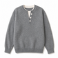 💓 Mjuk Stickad Tröja för Dam med V-ringning, Knappslå och Lager-på-lager-look 👚