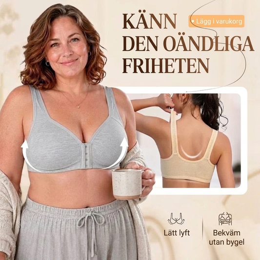 👙 Ny modell 2026: BH med knäppning framtill | Tunn, formande, utan bygel