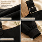 ✨Asymmetrisk design, unik & snygg – Dam en-axel linne-topp ✨