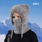 🧣3-i-1 fullt skydd, flexibel ventilation – Vinterbalaclava med huva ✨