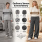 🧸Plushig mjukhet, skön värme – Dam texturerade vida loungebyxor ✨