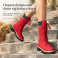 👢🍂 Plattformstövlar för kvinnor – Rund tå, tjock sula, höstmode 📦