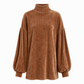 👗 Elegant lös höstklänning för kvinnor med långa lampärm – Bekväm och stilfull ✨