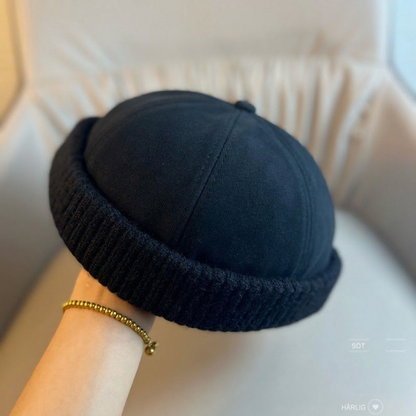 🧢 Oanpassad varm stickad Docker-keps utan skärm – Enkel och skön ✨