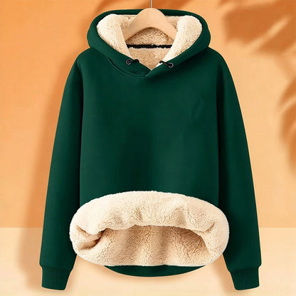 🎯 Herrtjockt hoodie med sherpa-foder – Varm och bekväm för kalla dagar 🎯